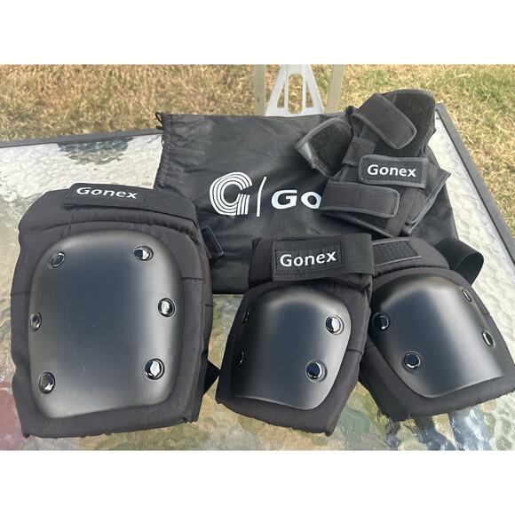 Gonex Knee Pads Elbow Pads with Wrist Guards, Kids Youth Adult Skateboard Ska - Picture 1 of 3